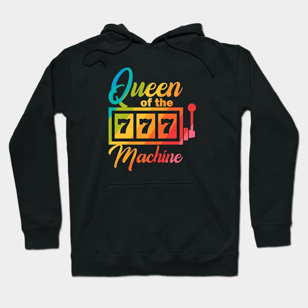 Queen Of The Slot Machine Hoodie by Flyply